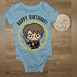 Harry potter happy birthday blue onesie 18 months bodysuit shirt Wizarding world